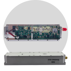 Модуль помех (jammer) 5.8 GHz (5700-5900 MHz), Gan 50W, 47 dBm, SMA, з циркулятором