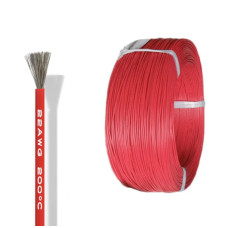 Провід силіконовий 22AWG, 1м (60х0,08мм) (Червоний)