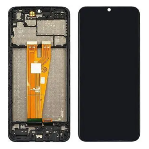 Дисплей Samsung A045F Galaxy A04 (2022) із сенсорним склом в рамке (Service Pack)