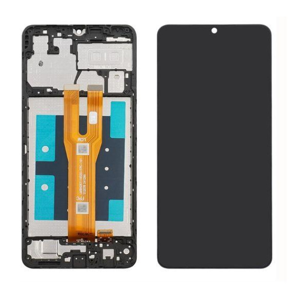 Дисплей Samsung A065F Galaxy A06 (2024) з сенсорним склом в рамці (Service Pack)