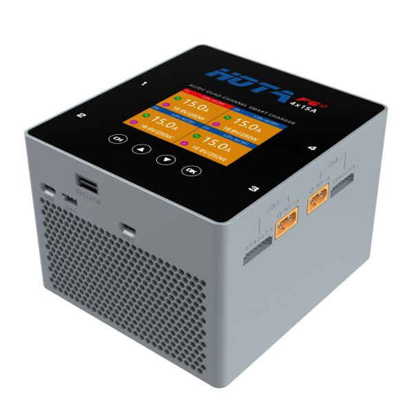 Зарядний пристрій Hota F6 Plus,1000W, 4 канали, з вбудованим блоком живлення на 500W