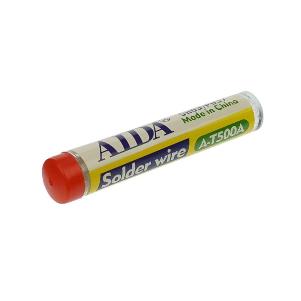 Припій Aida A-T500A (0.8 x 2500 мм, 10 гр, Sn 63%, Pb 37%)