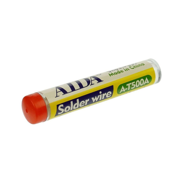 Припій Aida A-T500A (1.2 x 1720 мм, 15 гр, Sn 63%, Pb 37%)