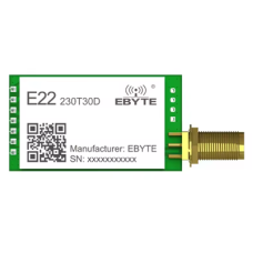 Бездротовий радіочастотний модуль CDEBYTE E22-230T30D LoRa 230 МГц 30 дБм, дальність 10 км UART