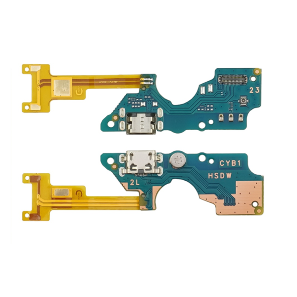 Роз'єм зарядки для TECNO Pop 2f (B1F) на платі з мікрофоном і компонентами
