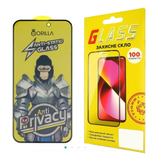 Захисне скло для Apple iPhone 14 Pro Max/ 15 Plus/ 16 Plus Full Glue Anti-Static Privacy (0.3 мм, чорне)