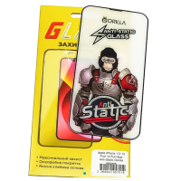 Захисне скло для Apple iPhone 13/ 13 Pro/ 14/ 16е Full Glue Anti-Static (0.3 мм, чорне)