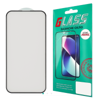 Захисне скло для Apple iPhone 14 Pro/ 15/ 16 (0.3 мм, 4D чорне) Люкс