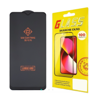 Захисне скло для Xiaomi Redmi 9A/ 9C/ Poco C3 Large ARC (0.3 мм, чорне)
