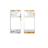 Середня частина корпусу для Samsung A515 Galaxy A51 (2020) Prism Crush White срібляста