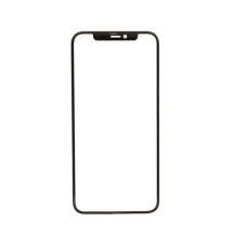 Скло тачскрина з OCA плівкою для Apple iPhone 11 Pro Max чорне з сіточкою G+OCA Pro