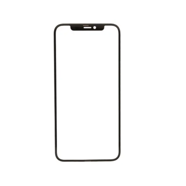 Скло тачскрина з OCA плівкою для Apple iPhone 11 Pro Max чорне з сіточкою G+OCA Pro