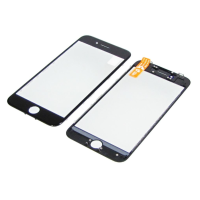 Скло тачскрина з OCA плівкою для Apple iPhone 8 (Чорне) з рамкою HC