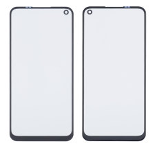 Скло тачскріна з OCA плівкою для Oppo A32 / A53 / A54 (2020) чорне з олеофобним покриттям, загартоване