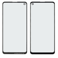 Скло тачскрина з OCA плівкою для Samsung A217 Galaxy A21S (2020) чорне з олеофобним покриттям, загартоване