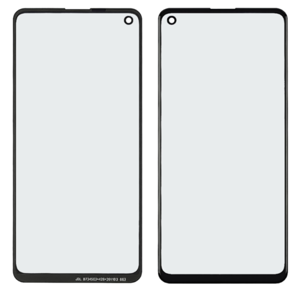 Скло тачскрина з OCA плівкою для Samsung A217 Galaxy A21S (2020) чорне з олеофобним покриттям, загартоване