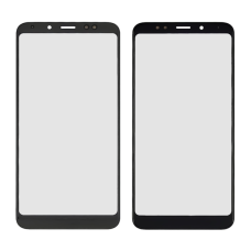 Скло тачскрина з OCA плівкою для Xiaomi Redmi 5 Plus чорне з олеофобним покриттям, загартоване