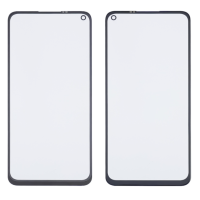 Скло тачскрина з OCA плівкою для Xiaomi Redmi Note 9 | Redmi 10X (4G) чорне з олеофобним покриттям, загартоване