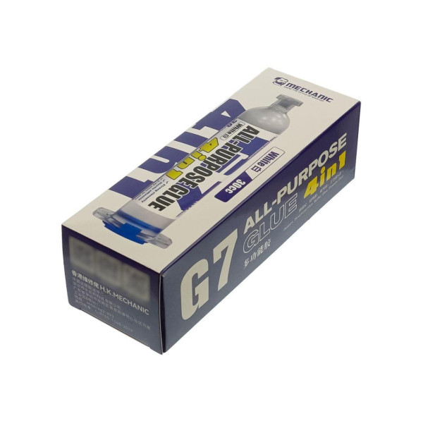 Клей поліуретановий Mechanic G7, 30ml, у шприці, швидкосохнучий (Прозорий)