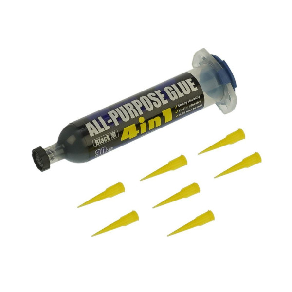 Клей поліуретановий Mechanic G7, 30ml, у шприці, швидкосохнучий (Чорний)