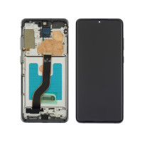 Дисплей Samsung G985 Galaxy S20 Plus з сенсорним склом в рамці срібній (OLED)