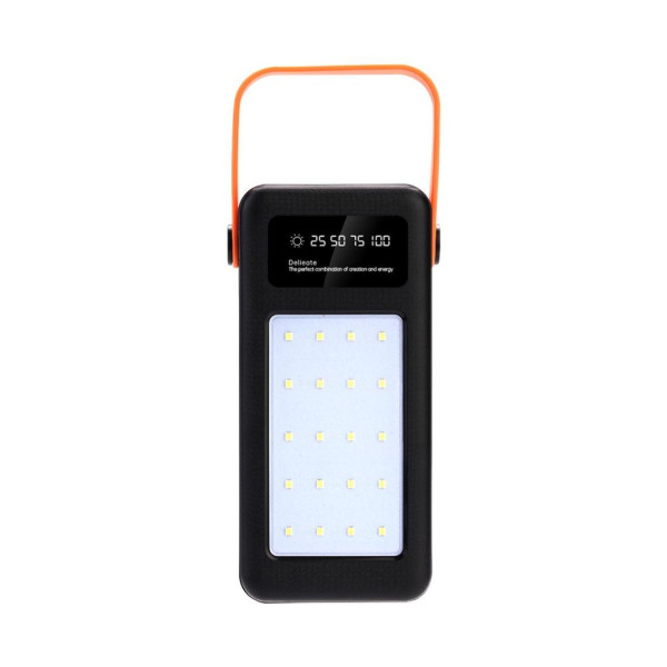 Зовнішній акумулятор (Power bank) S21 52500mAh 22.5W з ліхтарем (Чорний) без упаковки