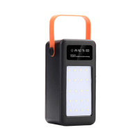 Зовнішній акумулятор (Power bank) S28 70000 mAh 22.5 W з ліхтарем (Чорний) без упаковки