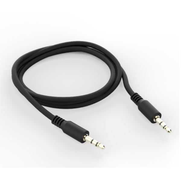 AUX кабель TRS 3.5 - TRS 3.5 (B Class) 1m без упаковки (чорний)