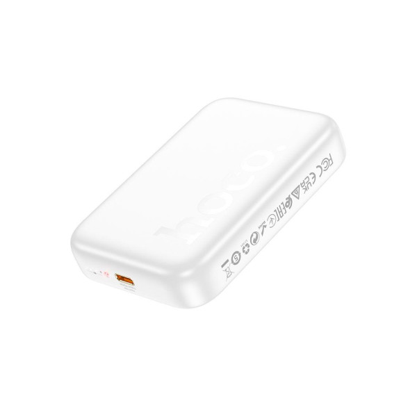 Зовнішній акумулятор (Power bank) Hoco J117A 10000mAh магнітний з функцією бездротової зарядки (Білий)