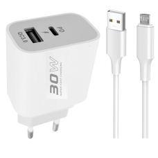 Зарядний пристрій з шнуром Konfulon C89Q + Micro | DL47 (30W)