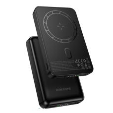 Павербанк Borofone BJ82 5000mAh магнітний з функцією бездротової зарядки (Чорний)