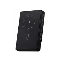 Павербанк Hoco DB102 10000mAh 22.5W магнітний з функцією бездротової зарядки + кабель (Чорний)