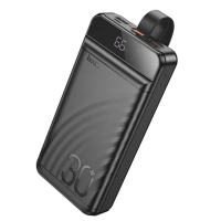 Павербанк Hoco J123B 30000mAh 22.5W PD 20W з дисплеєм (Чорний)