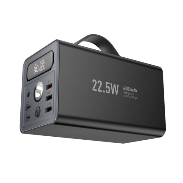 Павербанк Hoco J138 60000mAh 22.5W PD 20W з дисплеєм (Чорний)