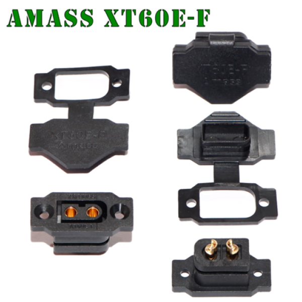 Конектор (Роз'єм) XT60E-F Amass 35 | 60A (мама) з заглушкою