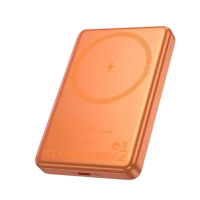 Павербанк Hoco Q26A 10000mAh PD 20W магнітний з функцією бездротової зарядки (Помаранчевий)