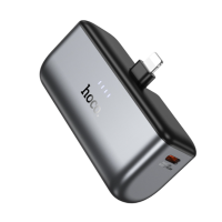 Павербанк Hoco Q31 5000mAh PD 20W + кабель Lightning (Чорний)
