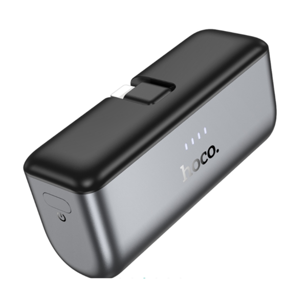Павербанк Hoco Q31 5000mAh PD 20W + кабель Lightning (Чорний)