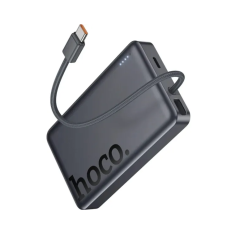 Павербанк Hoco Q44 10000mAh PD 20W магнітний з функцією бездротової зарядки з кабелем Type-C (Металевий сірий)