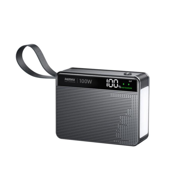 Павербанк Remax FP-6 60000mAh 100W PD+QC, з ліхтариком (Чорний)