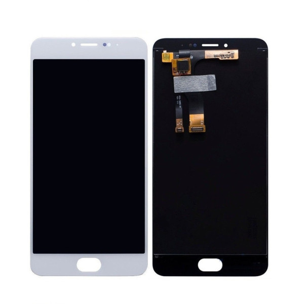 Дисплей для Meizu M3s | M3s Mini c сенсорным стеклом (кнопка Home 0,68х15,5 мм) (Белый) Оригинал Китай