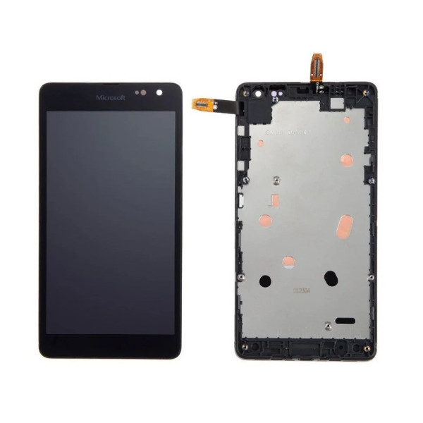 Дисплей для Microsoft Lumia 540 Dual sim с сенсорным стеклом в рамке (Черный) Оригинал Китай