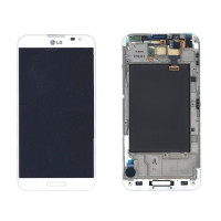Дисплей LG E980 | E985 | E986 | E988 Optimus G Pro Lite в рамке (Белый) Оригинал Китай