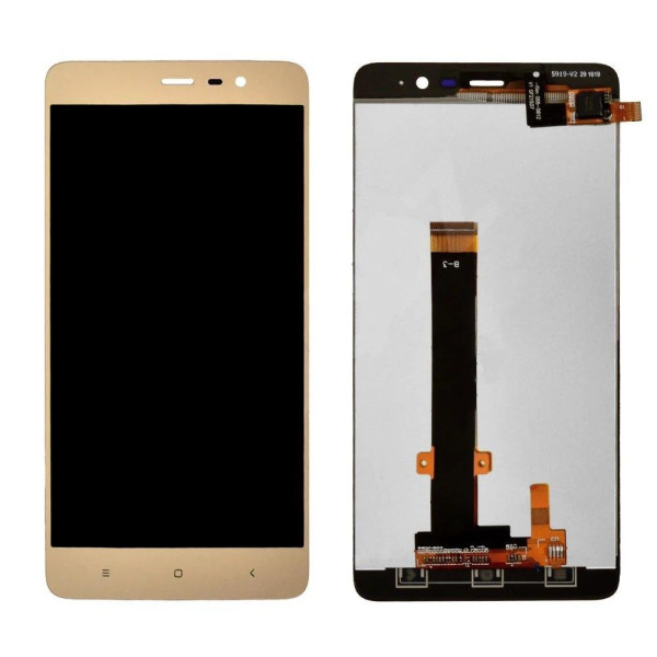 Дисплей для Xiaomi Redmi Note 3 Pro c сенсорним склом в рамці (Золотий) Оригінал Китай