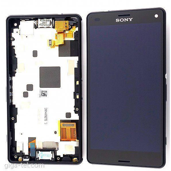 Дисплей для Sony D5803 | Xperia Z3 Compact сенсорним склом в рамці (Чорний) Оригінал Китай
