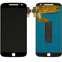 Дисплей для Motorola XT1641 Moto G4 Plus | XT1642 | XT1643 |XT1644 з сенсорним склом (Чорний) Оригінал Китай