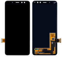 Дисплей для Samsung A8 2018 | A530 с сенсорным стеклом (Черный) Оригинал Китай