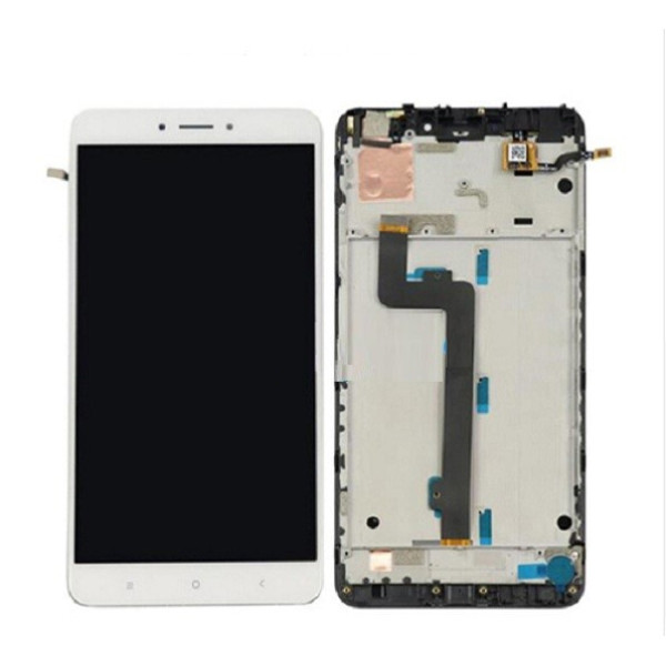 Дисплей для Xiaomi Mi Max 2 з сенсорним склом в рамці (Білий) Оригінал Китай