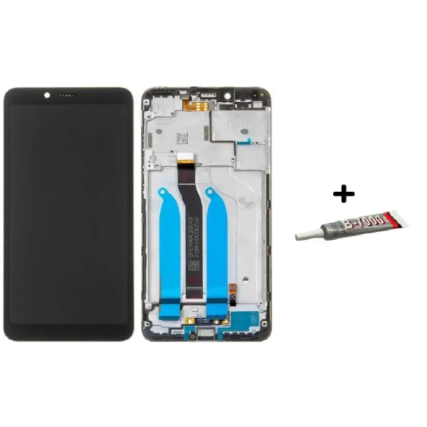 Дисплей для Xiaomi Redmi 6 | Redmi 6A с сенсорным стеклом в рамке (Черный) Оригинал Китай