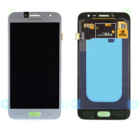 Дисплей для Samsung J250 Galaxy J2 2018 (GH97-21339B) з сенсорним склом (Сріблястий) Сервісний оригінал